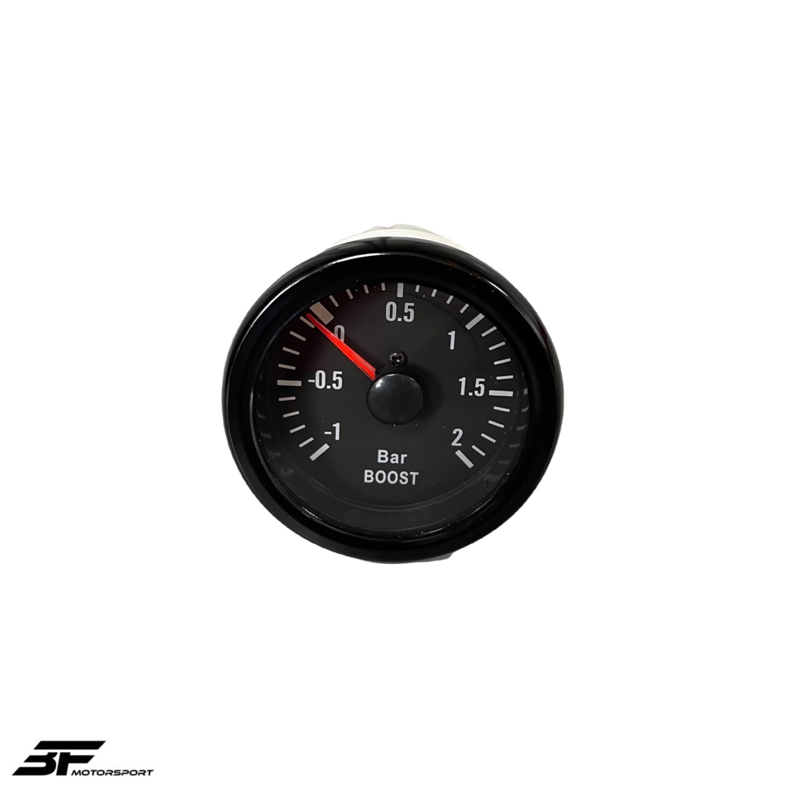 Ladedruckanzeige NEU 2 Bar 52mm Schwarz Komplett-Set Boost Turbo