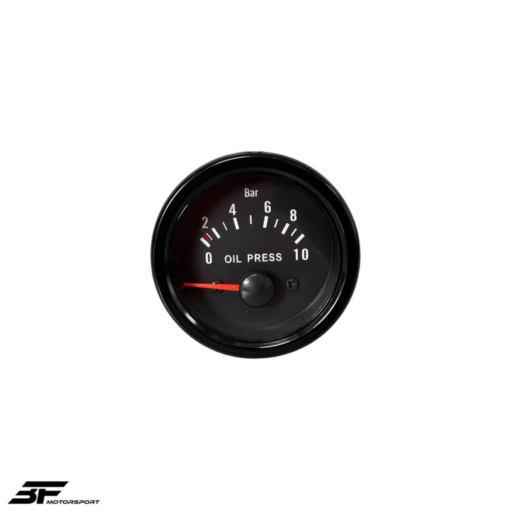 Öldruckanzeige NEU 52mm Schwarz Komplett-Set Oil Pressure Zusatz