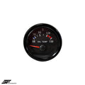 Öltemperaturanzeige NEU 52mm Schwarz Komplett-Set Oil Temp