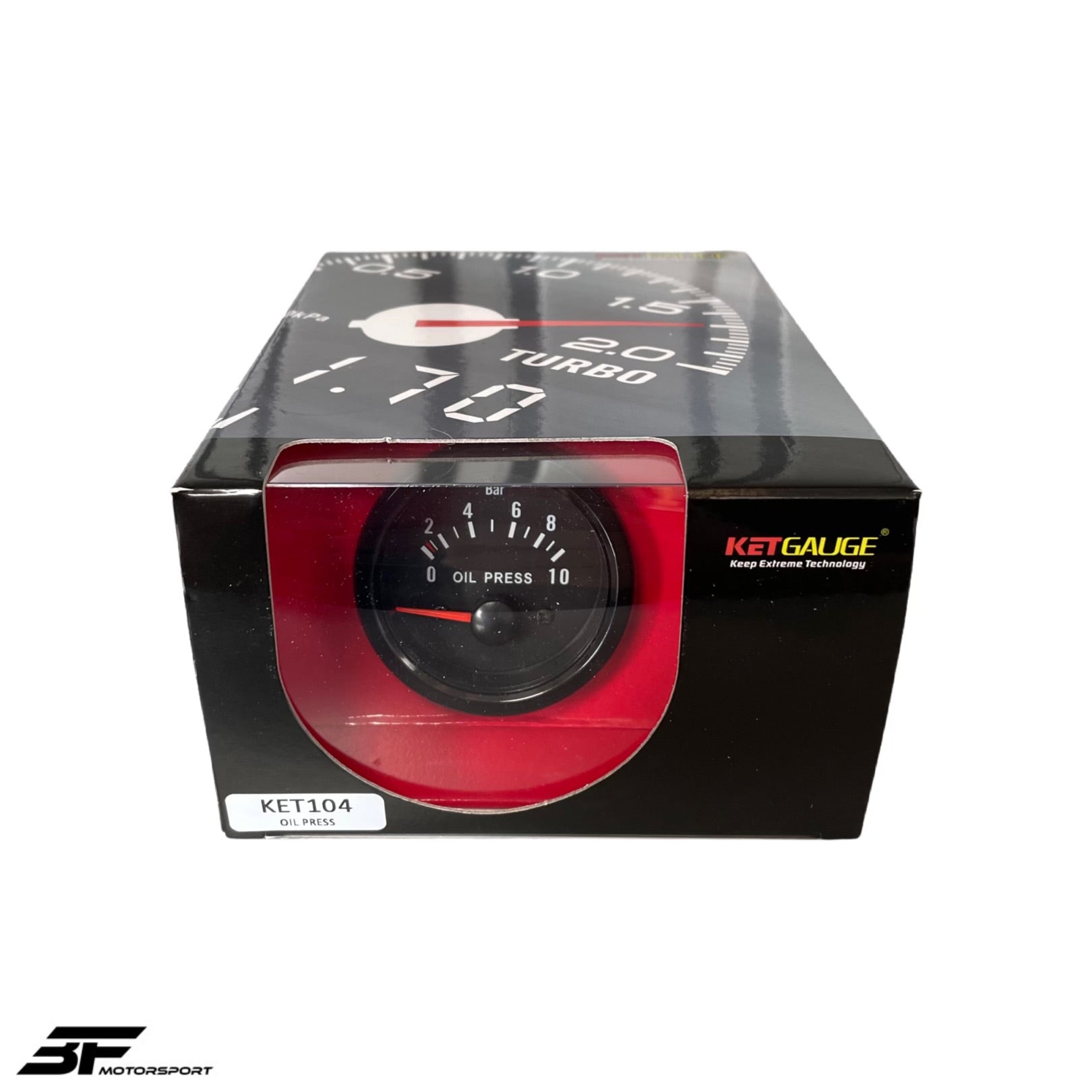 Öldruckanzeige NEU 52mm Schwarz Komplett-Set Oil Pressure Zusatz
