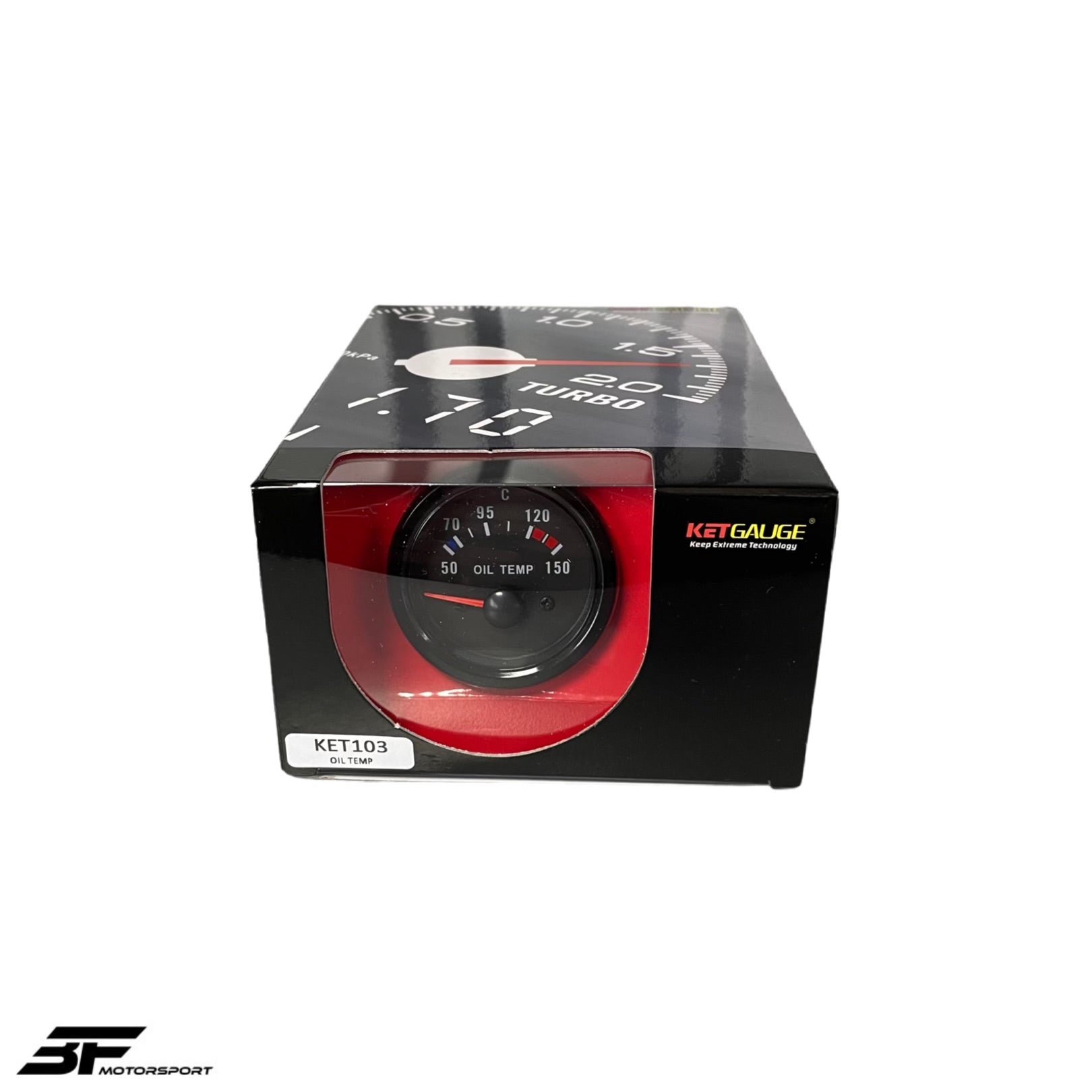 Öltemperaturanzeige NEU 52mm Schwarz Komplett-Set Oil Temp